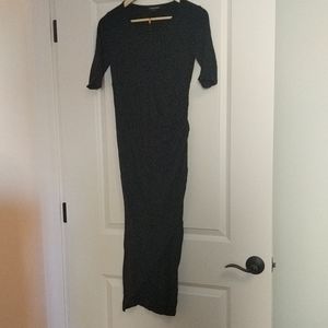 Isabella Oliver black dress with mid length sleeve